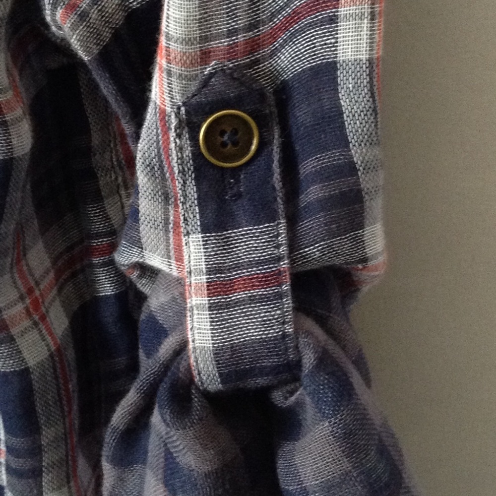 NWT Ash & Ember Women’s Plaid Button Down Shirt - Picture 6 of 8